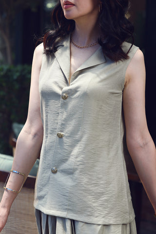 Beautiful Linen Co-ord with Camp Collar Shirt & Skirt