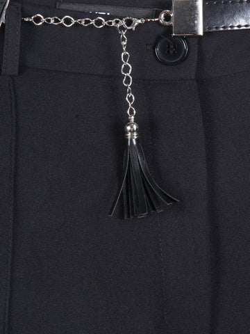 Iris Ladies Dress Pant With Belt (Black)