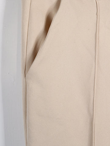 Iris Ladies Dress Pant With Belt (Cream)