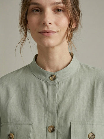 Natural Linen Blend Co-Ord Set